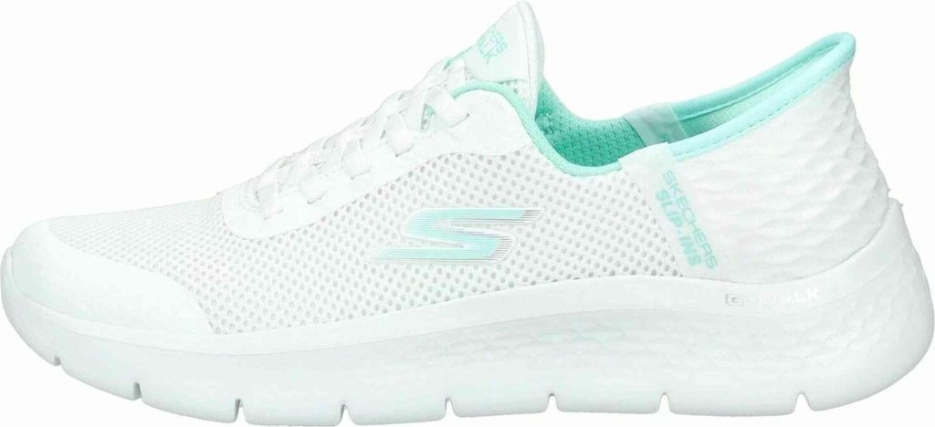 Skechers Sneakers 124836-WMNT in White Textile/Mint Trim Obrázek produktu 