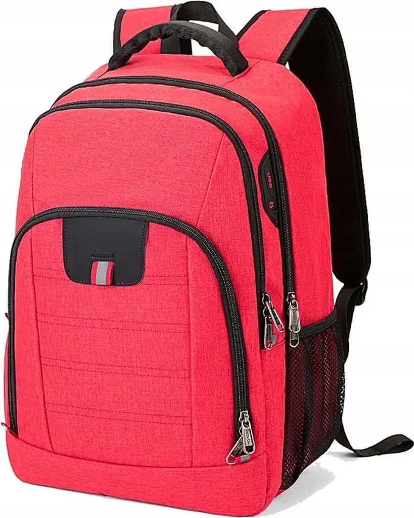 Sac à dos voyage ordinateur 15,6 pouces étanche business 23L rouge