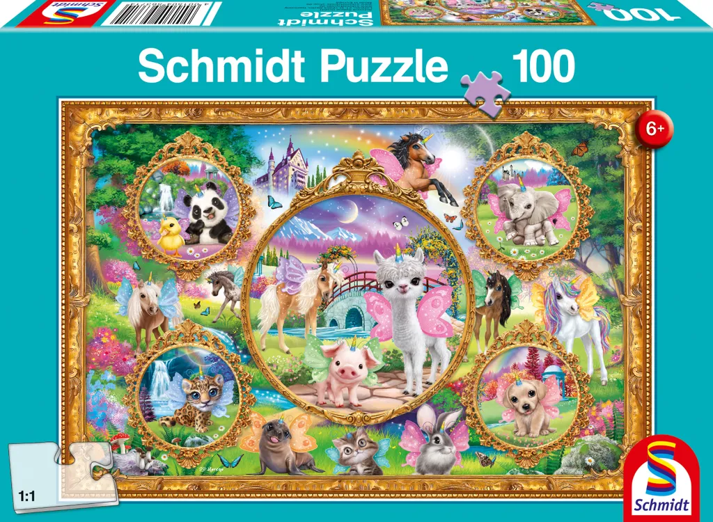 Puzzle 100 Pièces Monde Animal des Licornes pour Activité Calme