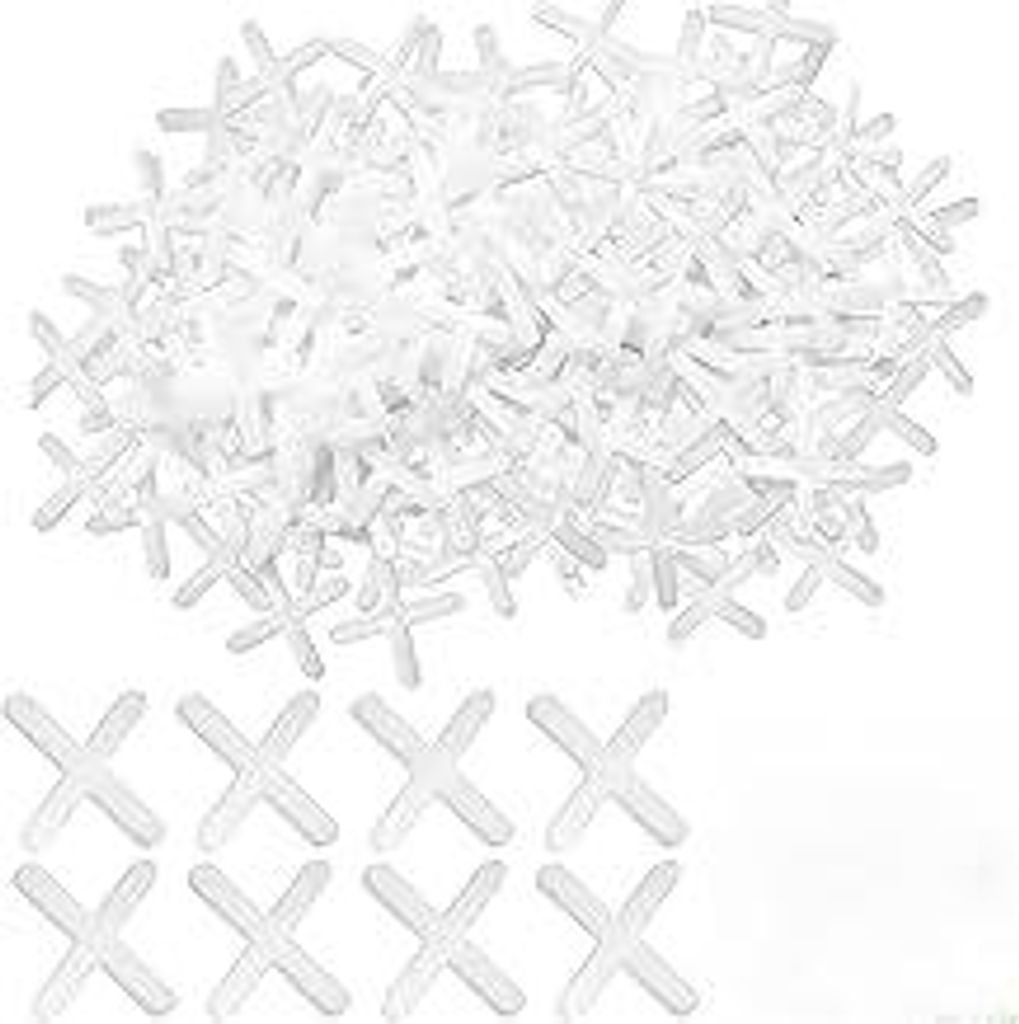500 Stück 3mm Kunststoff Fugenkreuze, Fliesenabstandshalter,Dekorative Fliesen,Kunststoff-Kreuzabstandshalter,Abstandhalter Fliesenfugen,Für Wand...