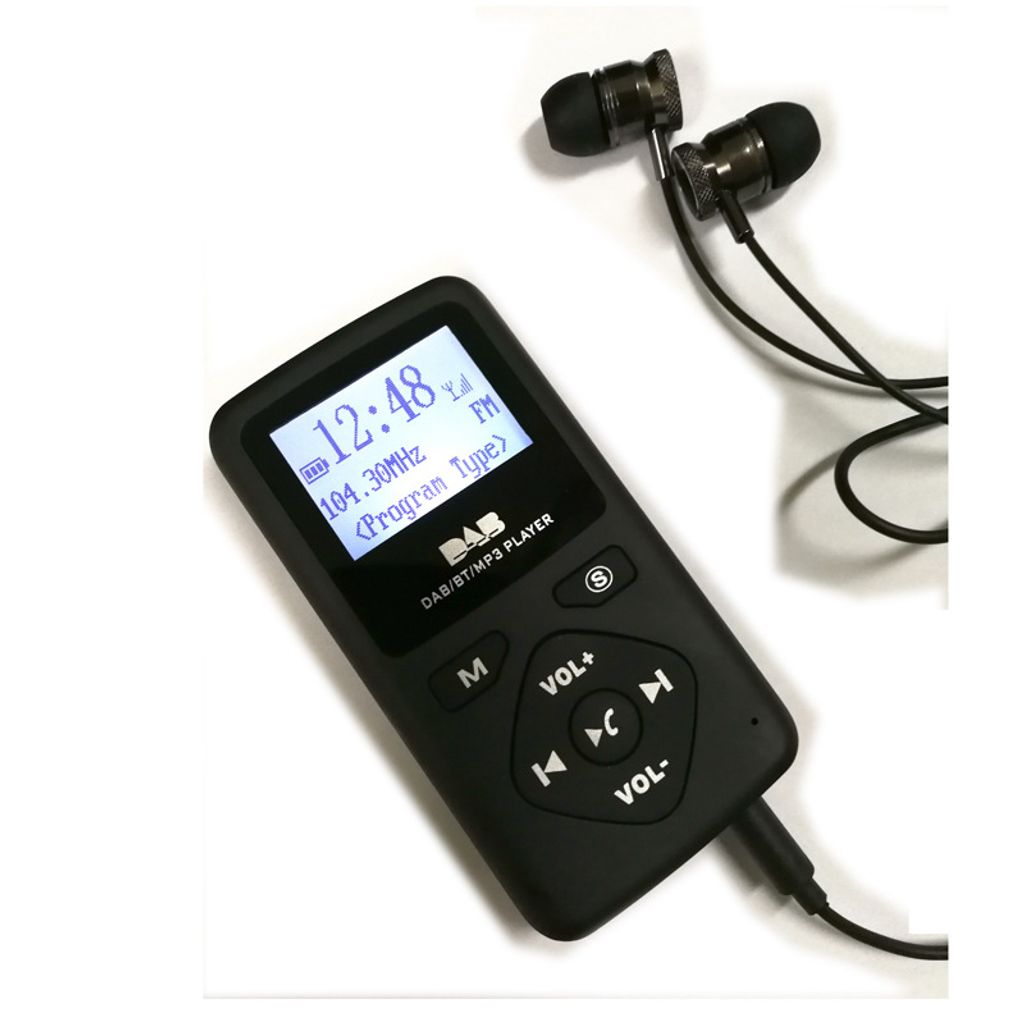 Mini Dab Radio Tragbares digitales Bluetooth-Radio DAB/DAB und UKW-Empfänger DE 