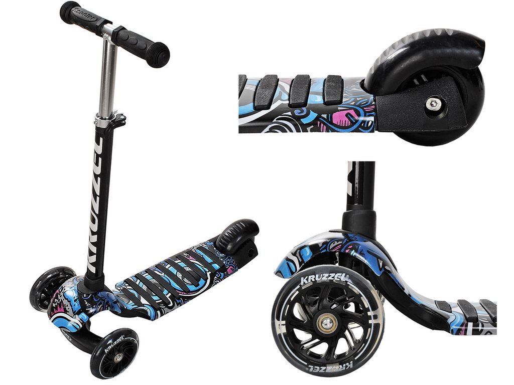 Scooter Kinderroller Cityroller 3-Rad LED-Räder Roller Kickboards Tretroller DE 
