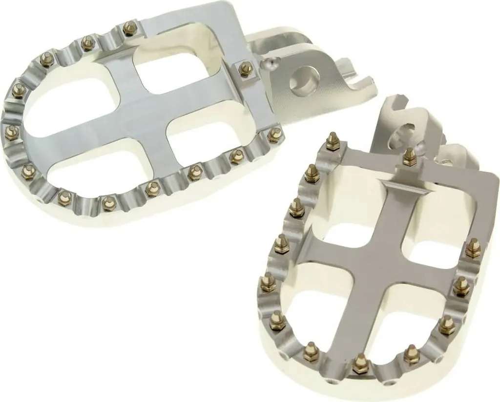 Repose-pieds MX CNC pour Honda et Kawasaki - Calage de précision robuste
