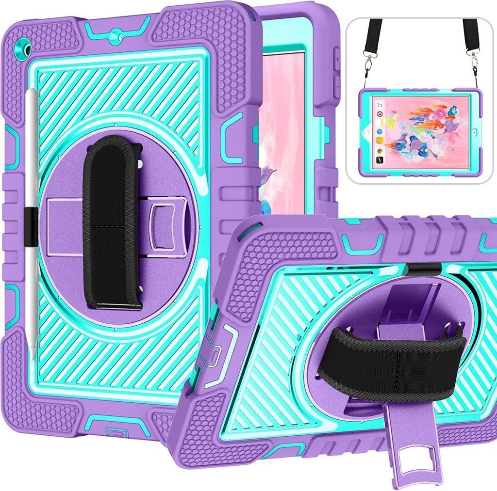 Tasche für Samsung Galaxy Tab A 8.0 '' mit Schultergurt Lila
