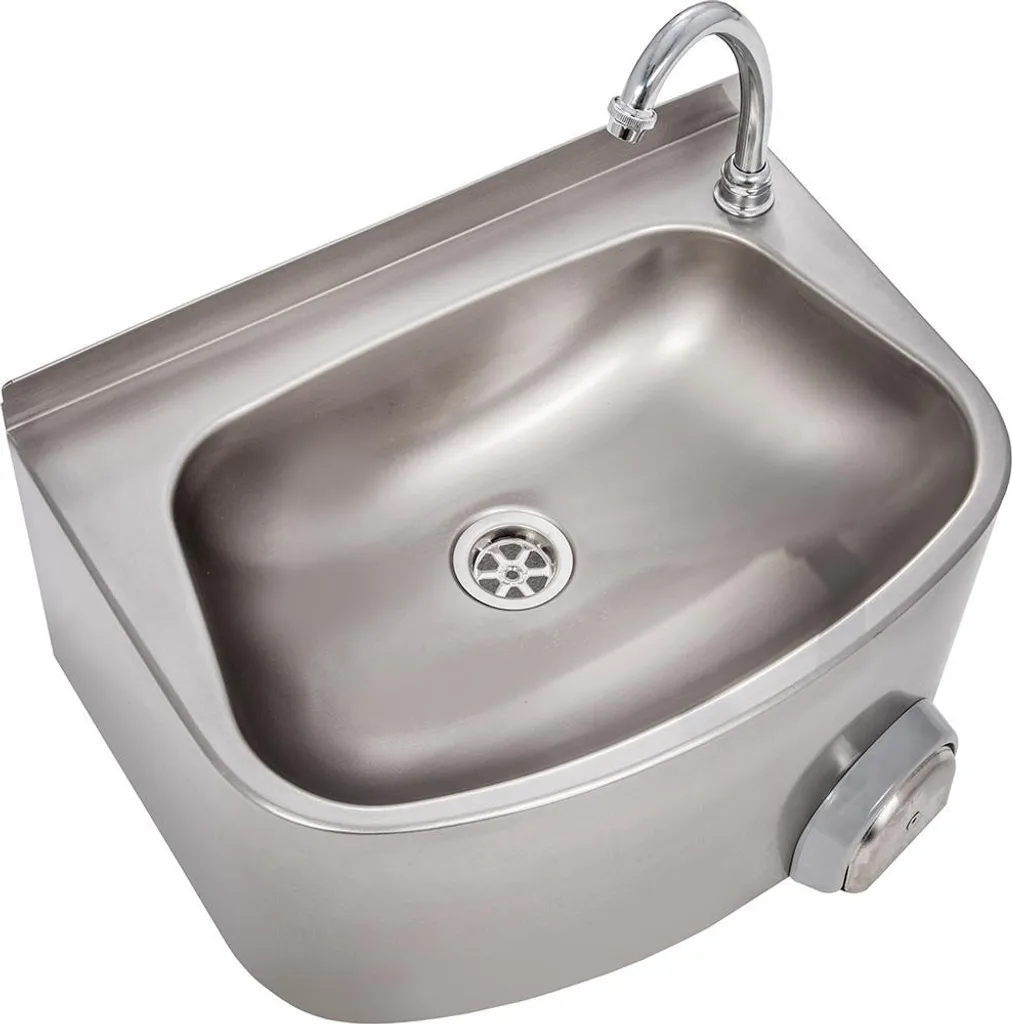 Lavabo KBS semi-circulaire 480x350x220 mm pour salle de bain compacte