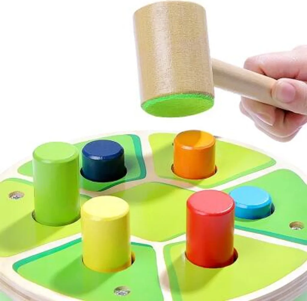 Jouet percussion Grenouille espiègle bois – Cadeau éveil solide bébé - 5