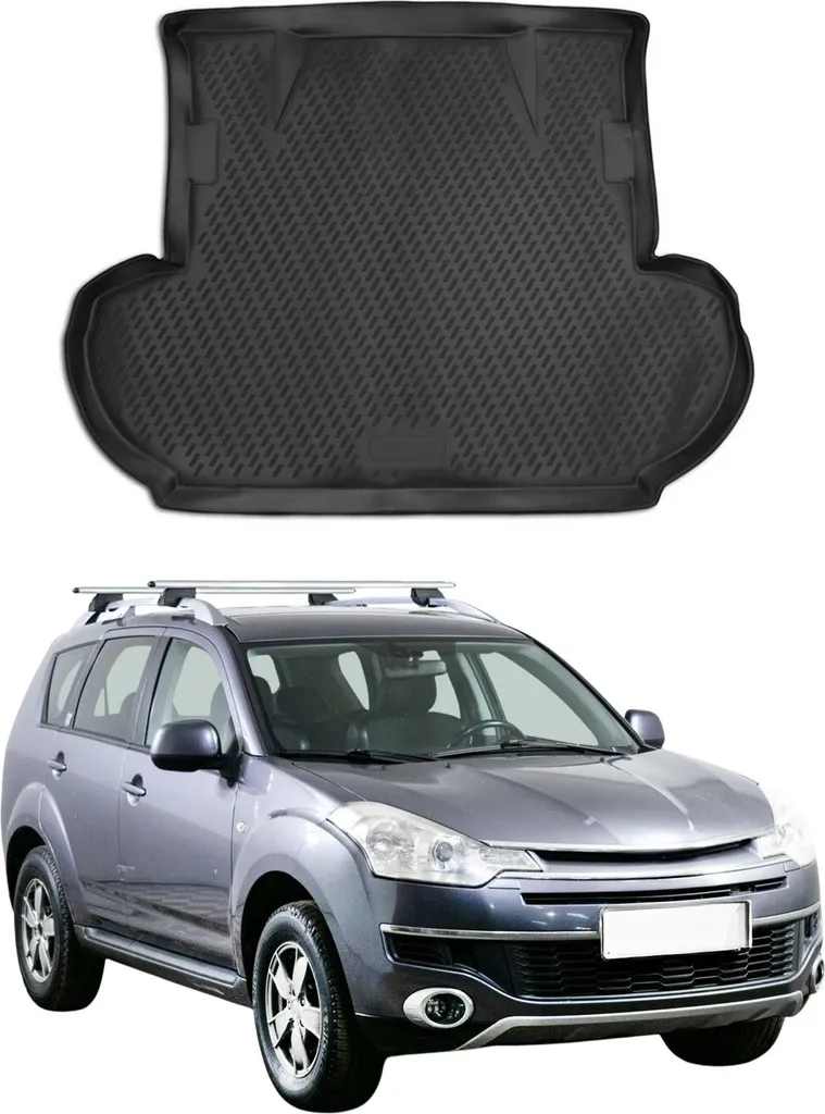 Tappetino per bagagliaio Vassoio per Citroen C-Crosser 2010-2021 Gomma TPE