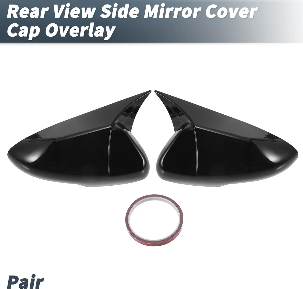 Paire de Coques Rétroviseurs Finition Noir Brillant Honda Accord 2018-2020