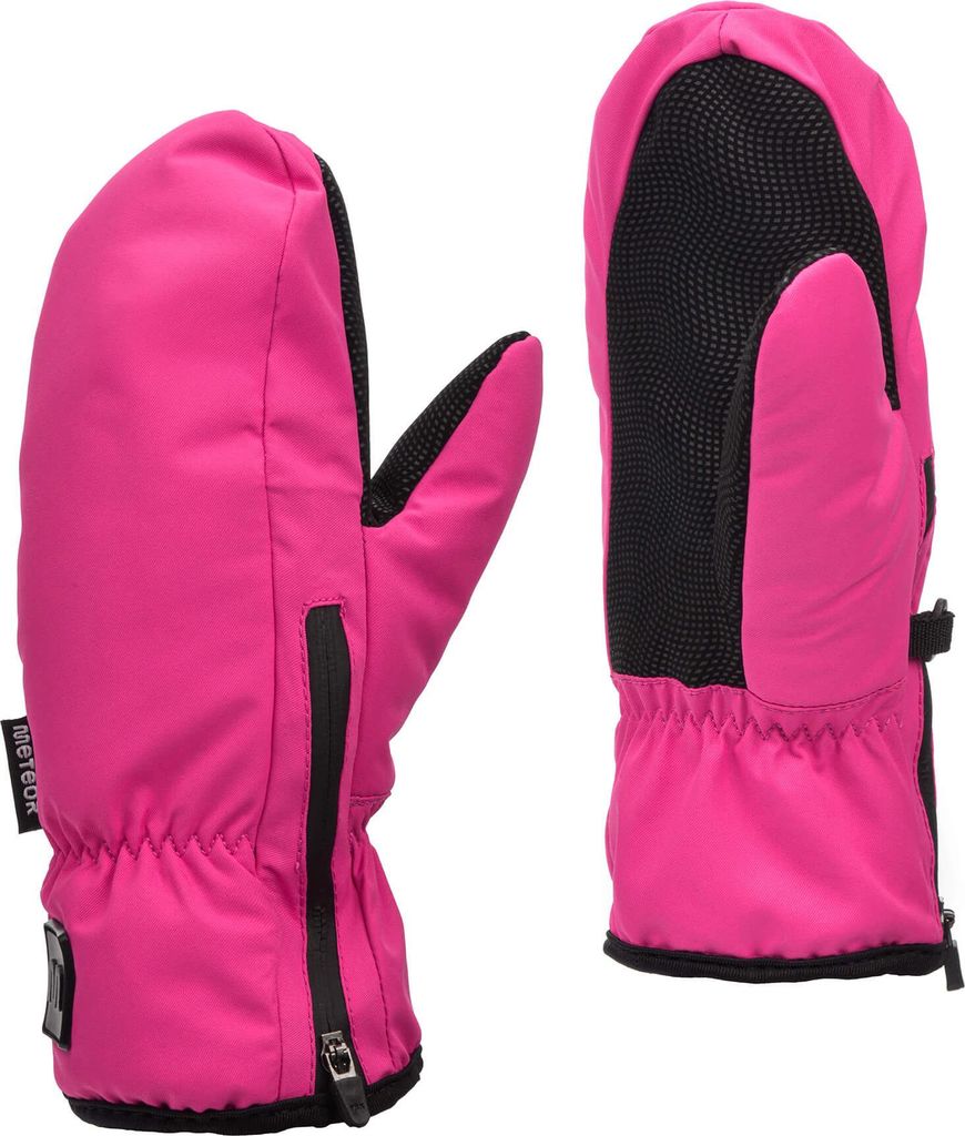 Meteor Juna Winterhandschuhe XS – Rosa/Schwarz, Wasserdicht & Warm für Winteraktivitäten & Outdoor