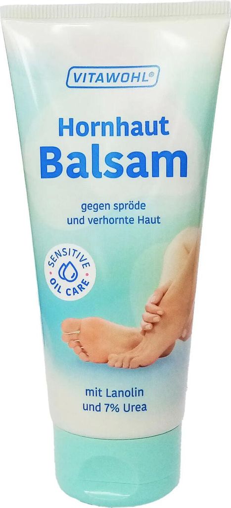 VITAWOHL Hornhaut Balsam Harnstoff Pflege Fersen Füße 100 ml