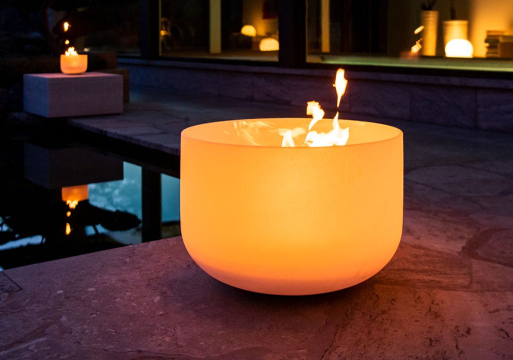QFlame Glas-Feuerschale Pure ø 50 cm