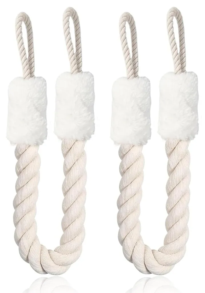 Protection de porte pour chambre d'enfant en coton blanc - Lot de 2