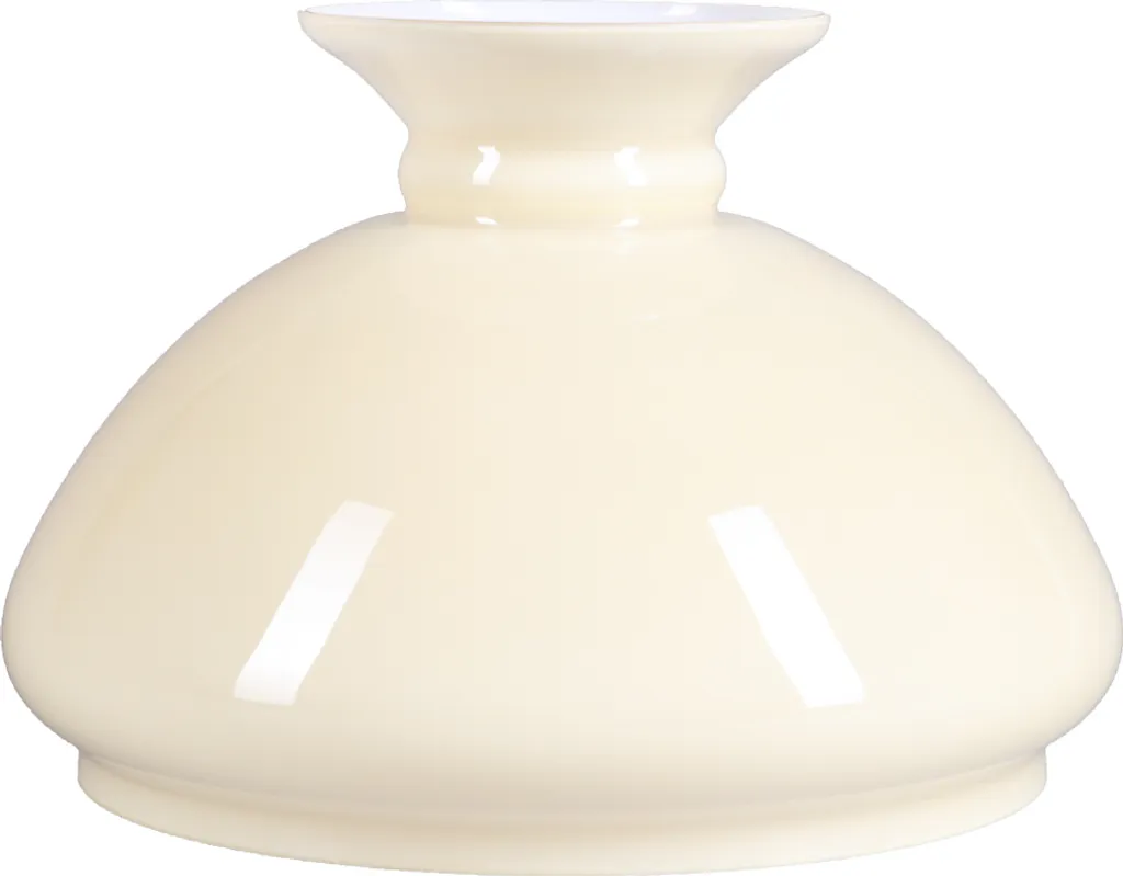 Verre à pétrole Ø 218mm beige - Abat-jour de rechange pour lampe