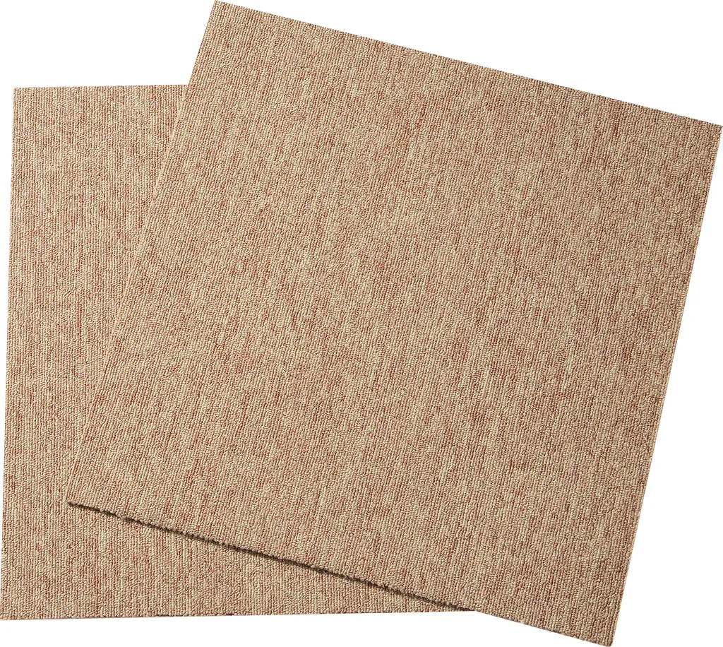 SucceBuy Dalles de Moquette 50x50 cm Marron Foncé avec Rembourrage - 16 Pcs