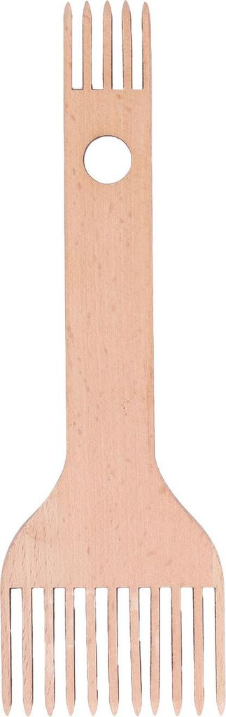 Weben des Webstuhlkamms doppeltes Ergonomisches Design Langlebiger Buche glänzende Oberflächenholz für Handwerk