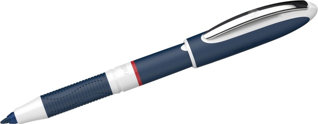 Tintenroller One Change Ultra-Smooth-Spitze 0,6mm rot Packung mit 5 Stück