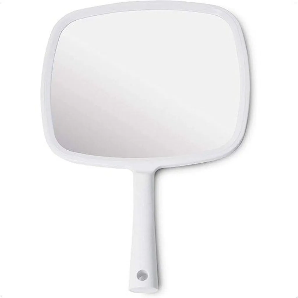 Miroir cosmétique de sac blanc 20x28 cm idéal pour soins de beauté pro