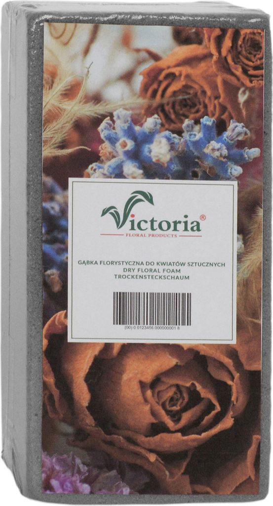 Trocken Steckschaum Ziegel 23x11x7,5cm für Trocken- & Kunstblumen 1Stk
