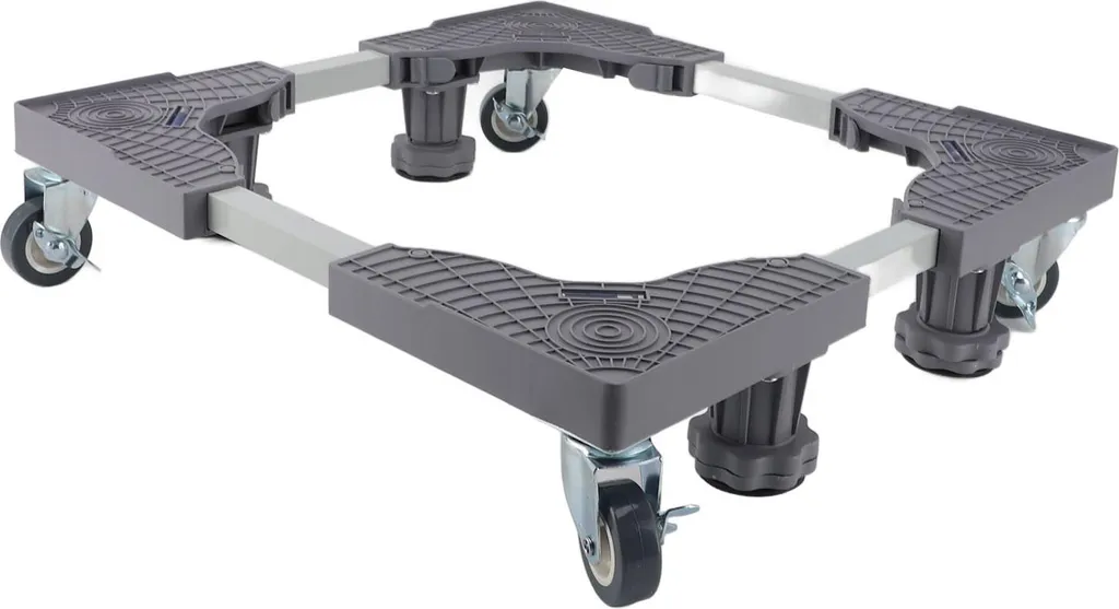 Support Lave-linge à Rouleau Mobile avec Pieds Réglables et Freinage - 6