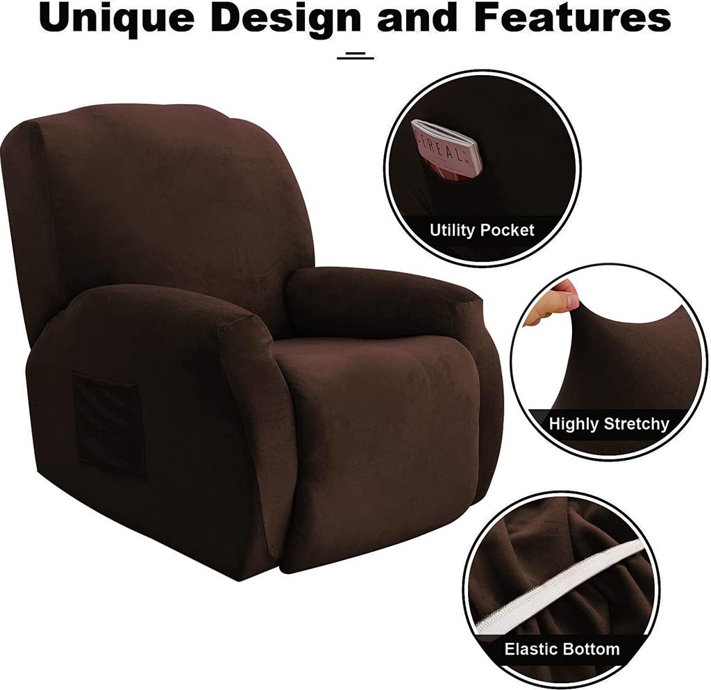 FANSU Stretch-Sesselbezug Für Relaxsessel – Elastisch, Rutschfest, Waschbar, Weiß (1-Sitzer)