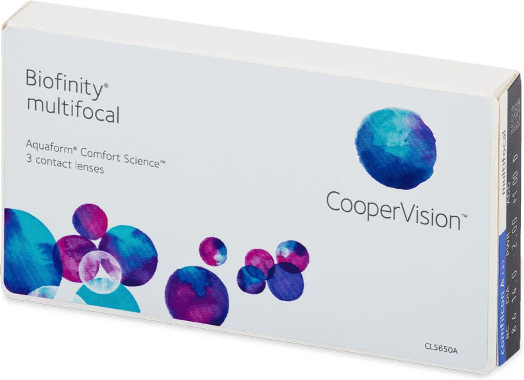 Biofinity multifocal - 3 monthly lenses - Sph: +1.75, Add: +2.50, Dom: d, BC: 8.6, D: 14.0