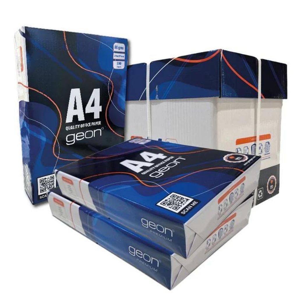 10 Packungen à 2500 Blatt A4, 80 g – Weißes Mehrzweckpapier für Drucker und Kopierer