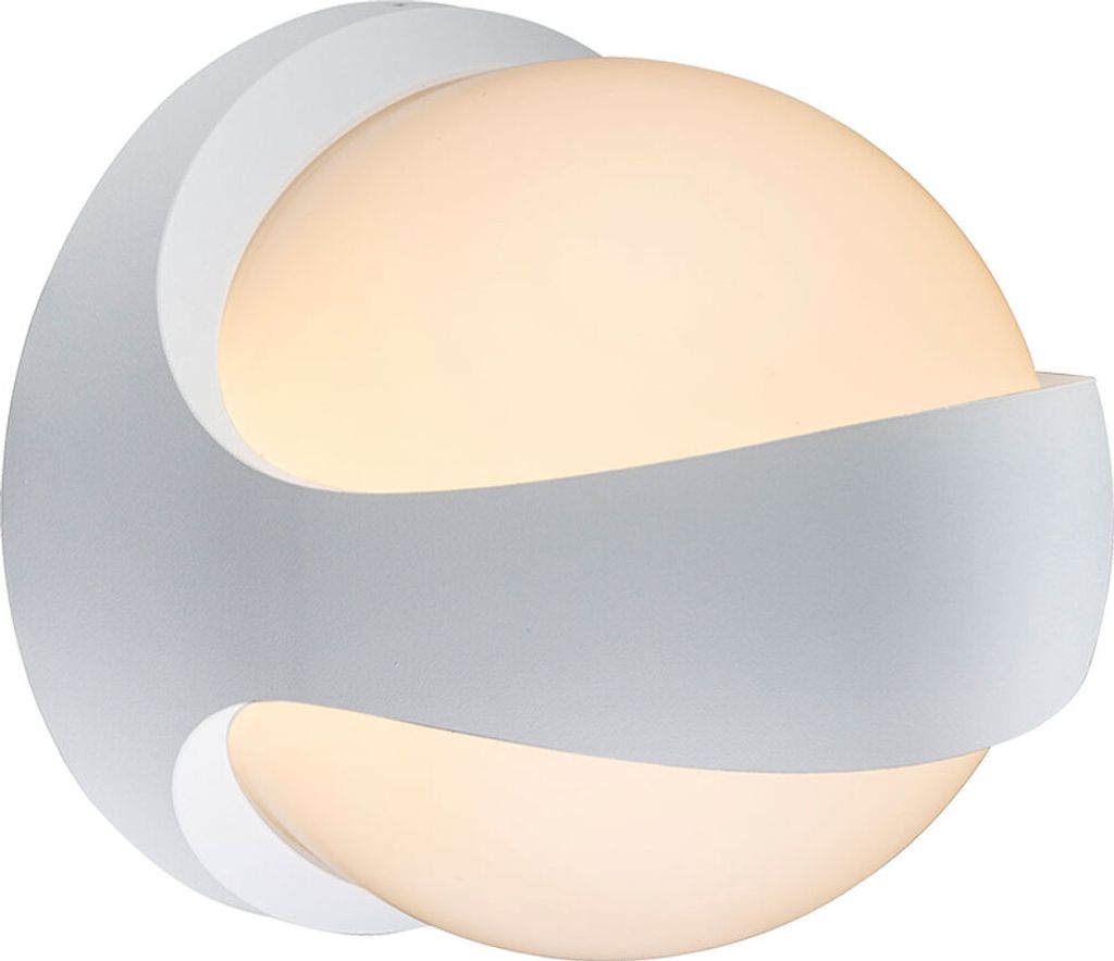 LED Globo Aussenleuchte Aussenlampe Lampe Leuchte Wandleuchte Weiß 34304