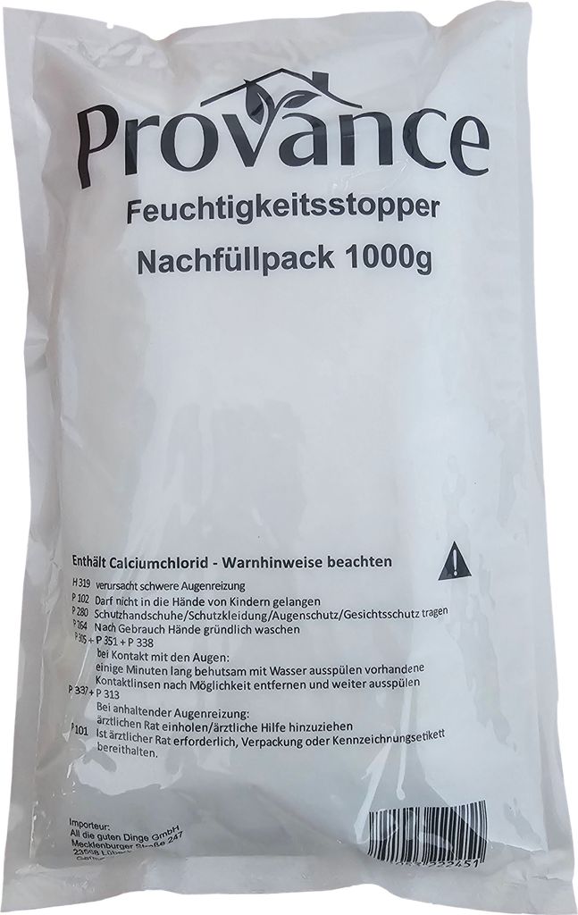 Raum Luftentfeuchter Granulat 1kg 1000g Vliesbeutel Nachfüllpack (9,99€/kg)