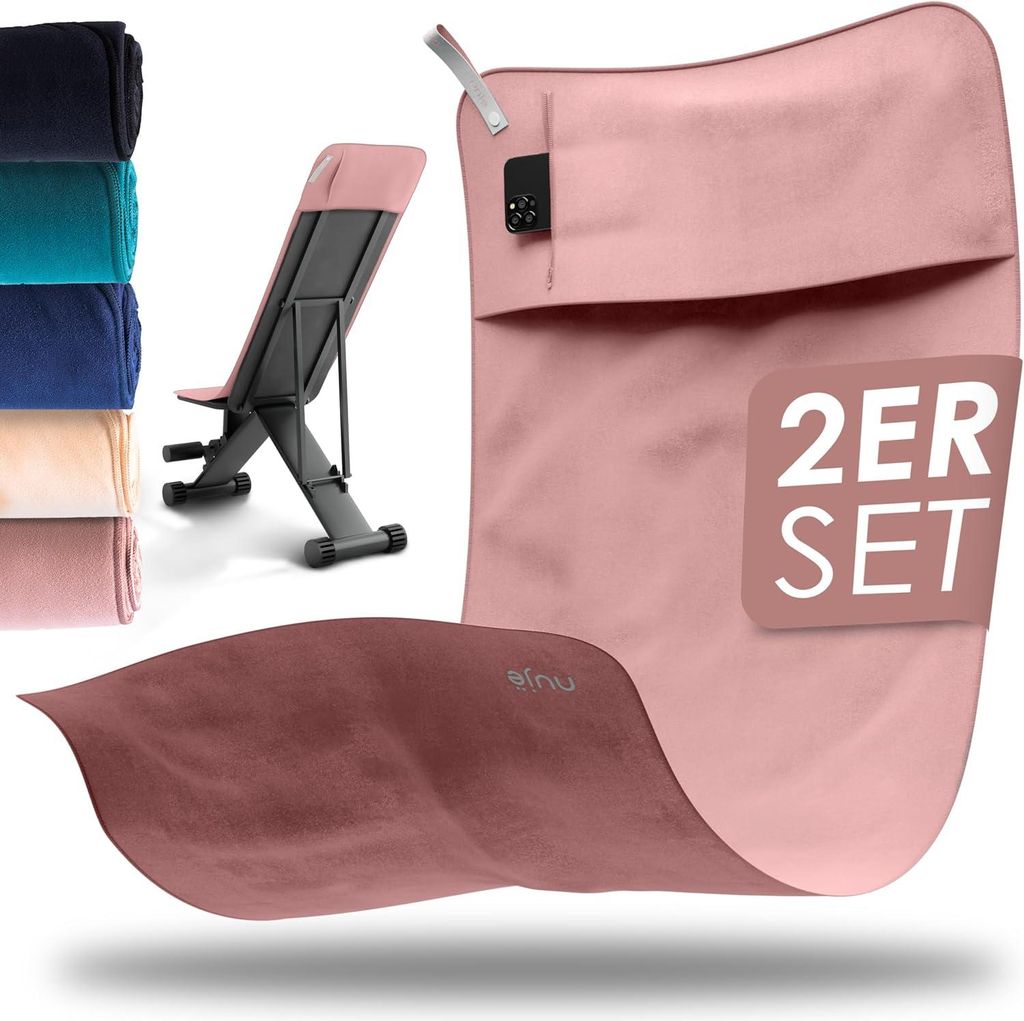 Nujë Sport- & Fitnesshandtuch Mikrofaser 125x50 cm – Produktbild 