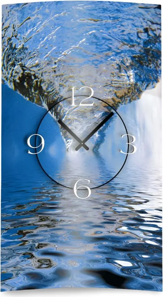 Horloge murale design pour salon et bureau motif strudel moderne 3D