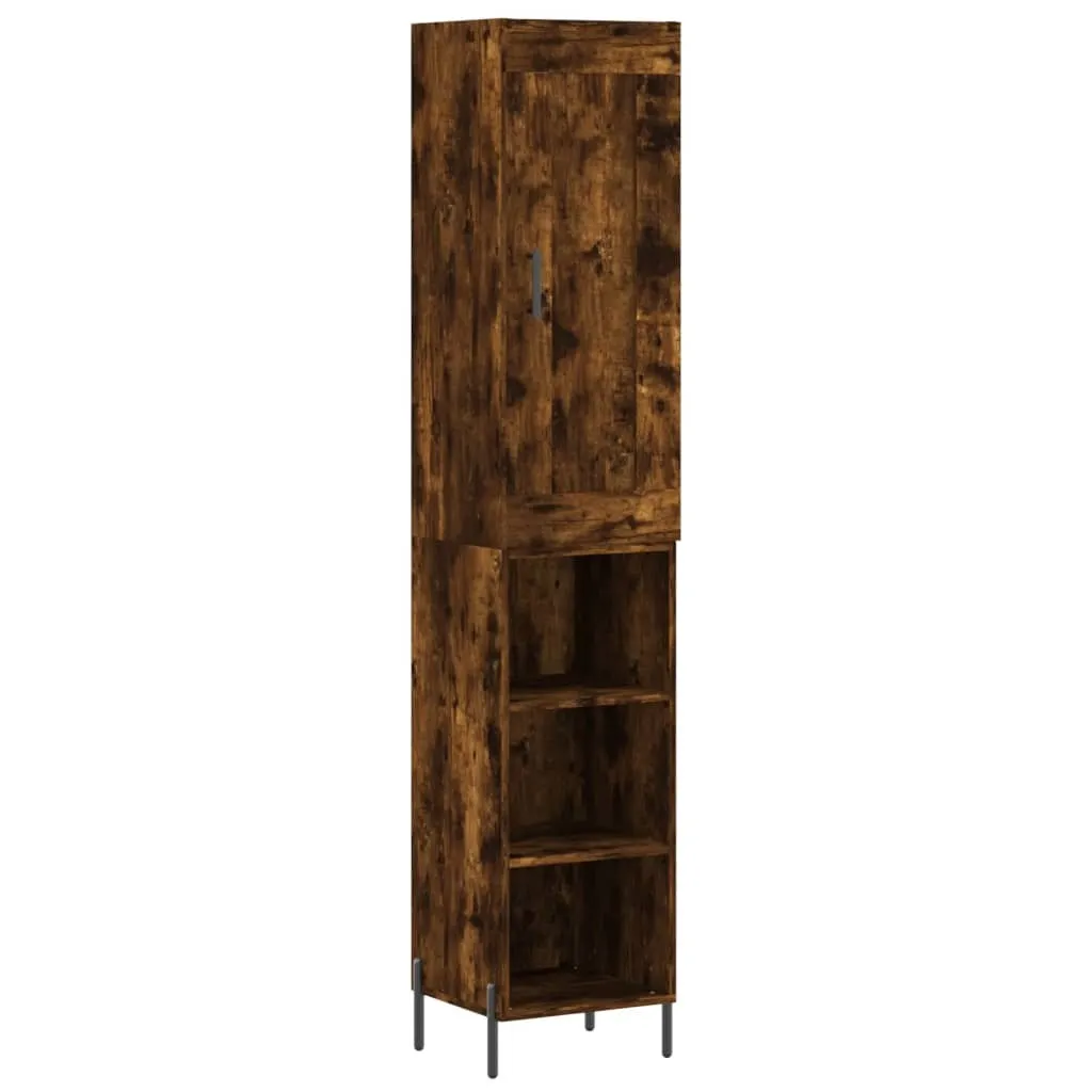 Colonna Arredo Rovere Fumé 180cm | Mobile Multiuso Design Minimalista