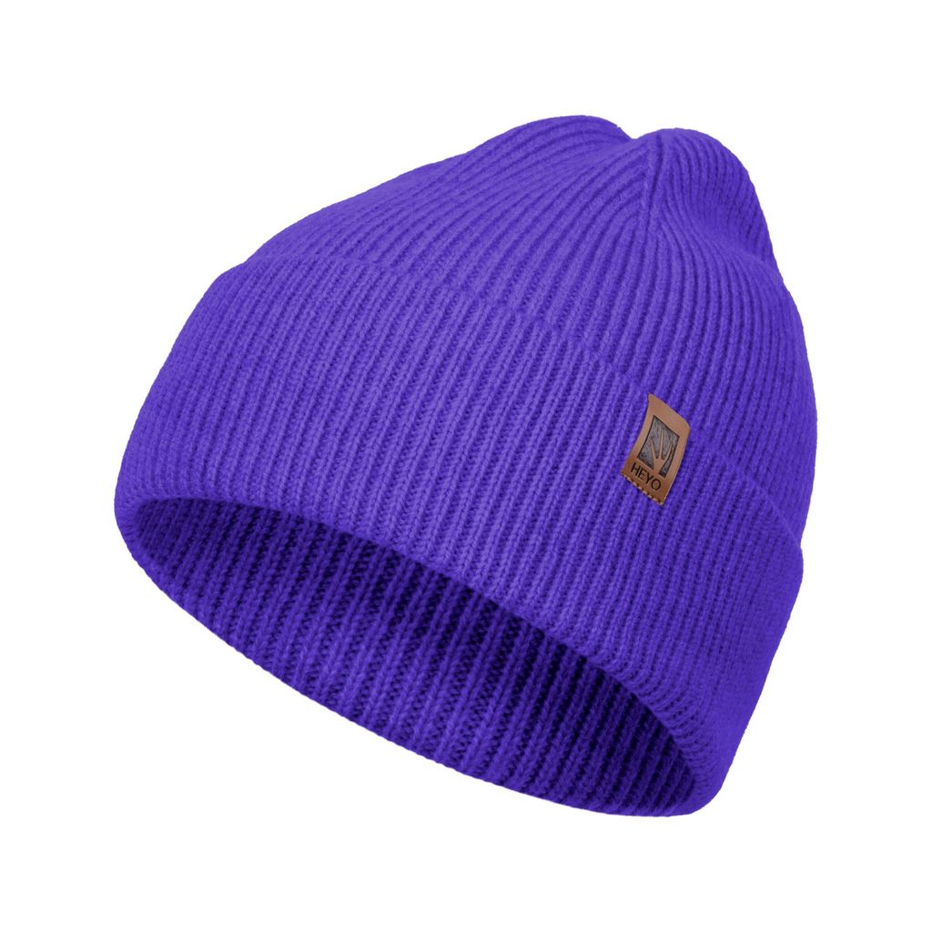 HEYO Uni Wollmütze Winter Beanie Merino Wolle HCU009 Blau Produktbild 