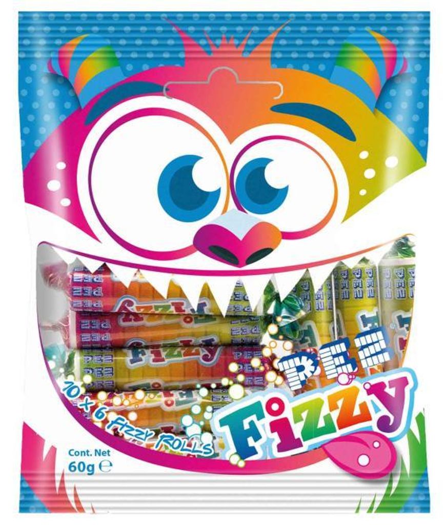 PEZ Fizzy Tutti Frutti, balenie s 10 kusmi Obrázok produktu 