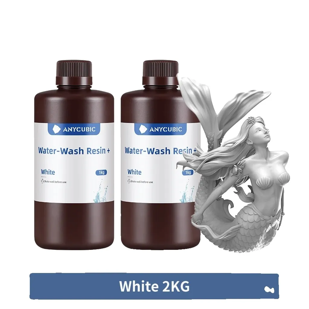 Résine 3D Blanche Lavable à l'Eau 2kg pour Figurines et Maquettes