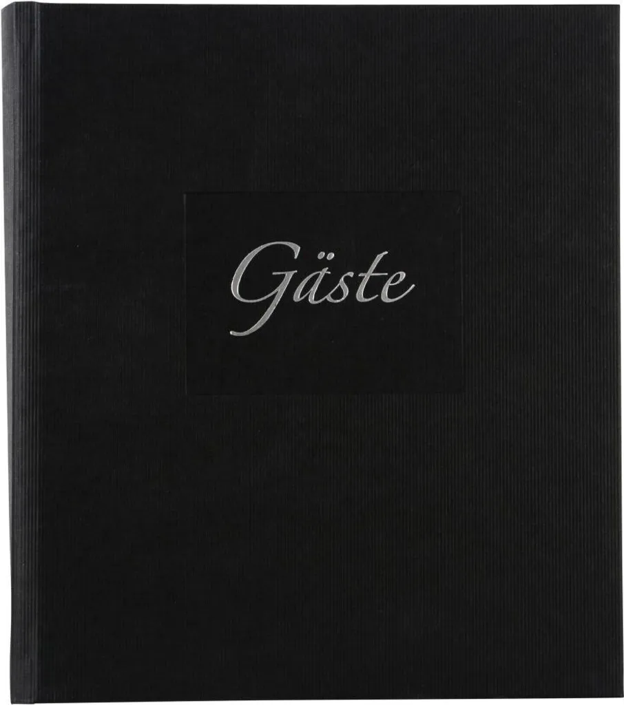 Livre d'or pour Mariage et Anniversaire Noir Goldbuch Seda - Album Photo