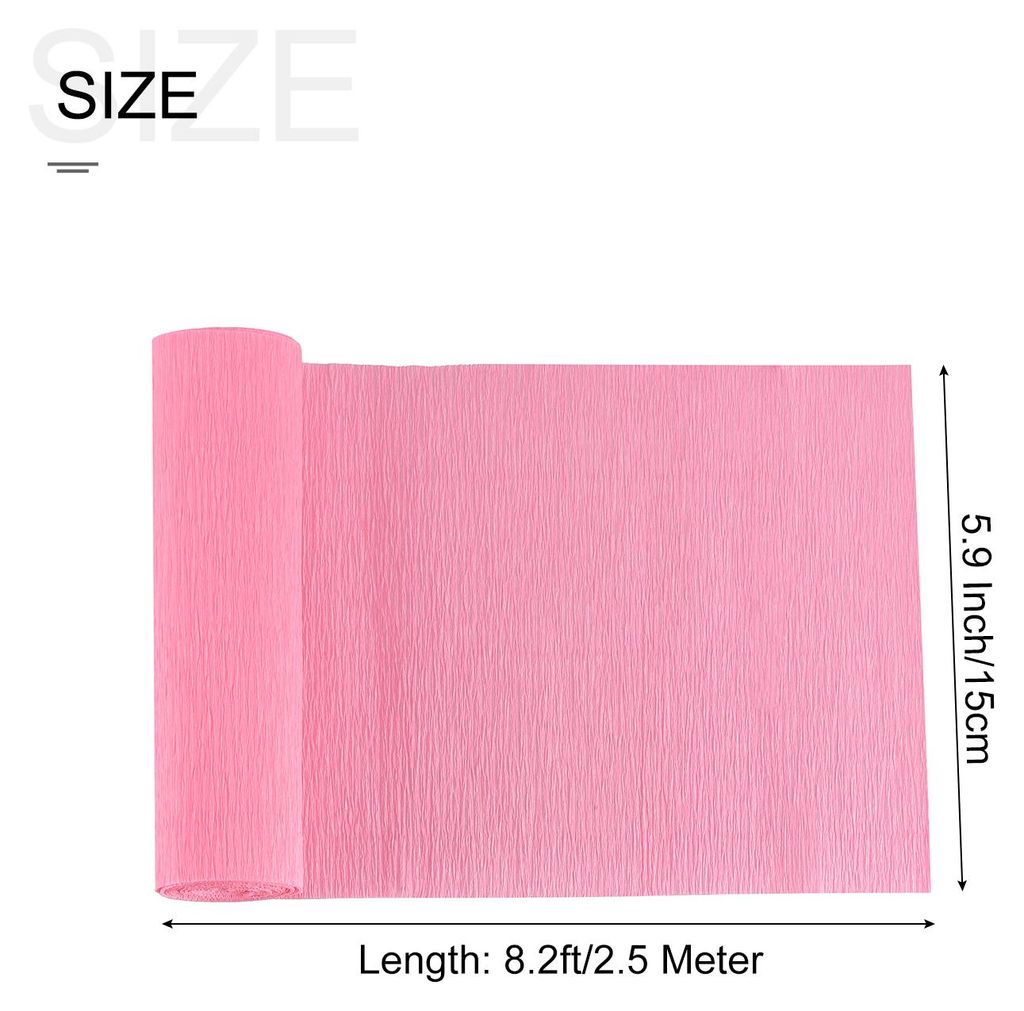 Krepppapier 15 x 250 cm Crepe Paper Kr?uselpapier Seidenpapier Floristenkrepp Schulpapier Kreppband Papier zum Basteln Dekoration Geschenk Verpacku...