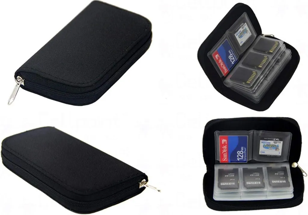 Pochette de protection 22 slots pour cartes SD et Micro SD microfibre - 3