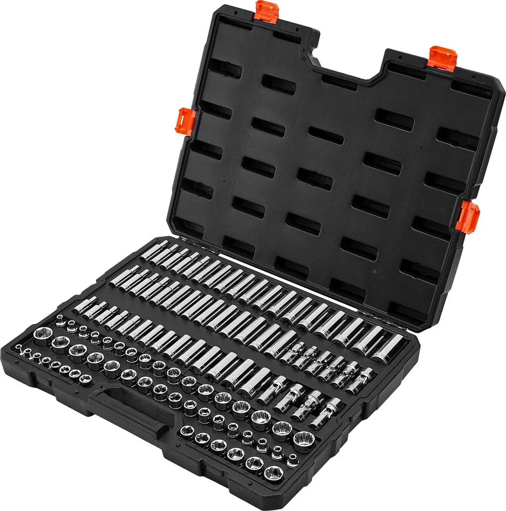 Démontez les Vis Difficiles avec ce Jeu de Clés à Douilles CR-V 104 Pcs