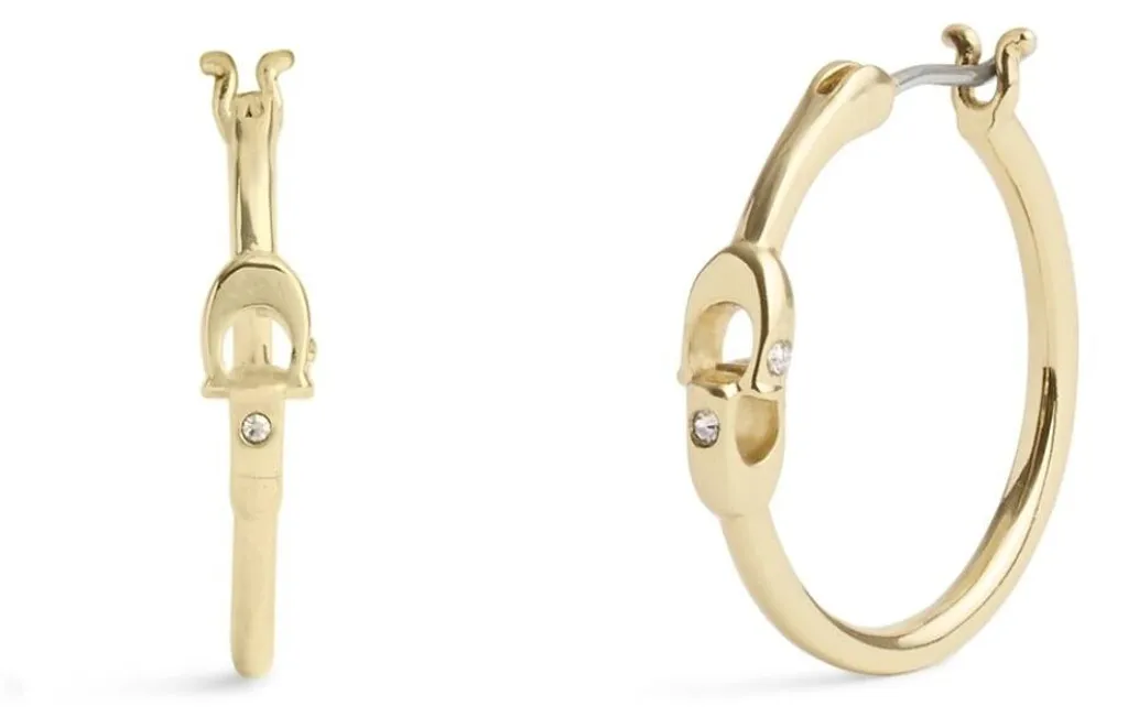 Boucles d'oreilles rondes dorées pour mariage ou soirée, chic et or