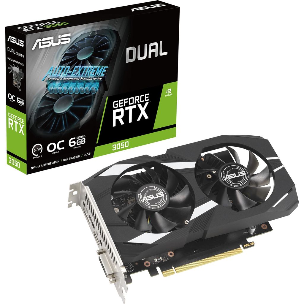 ASUS ASUS Dual -RTX3050-O6G NVIDIA GeForce RTX 3050 6 GB Produktbild 