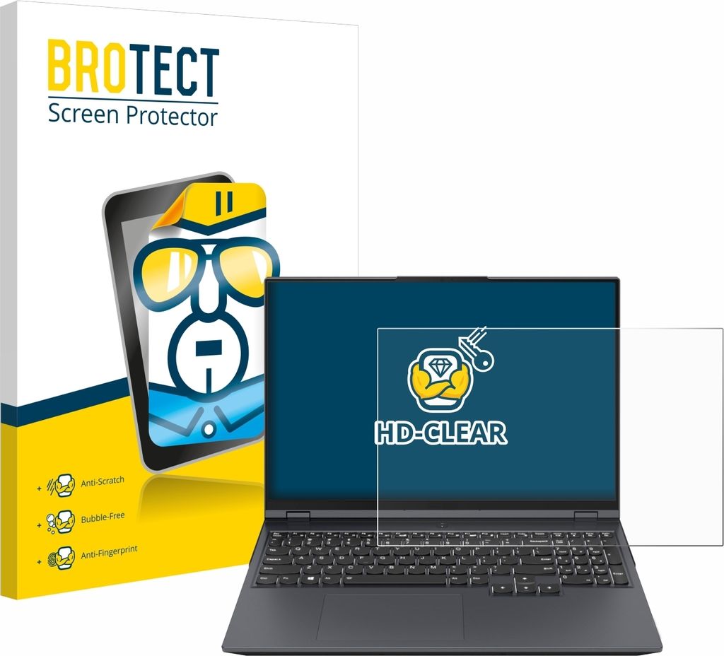 Für Lenovo Legion Pro 5i Gen 8 16" Schutzfolie BROTECT Displayschutz Display Schutz Folie Klar Transparent