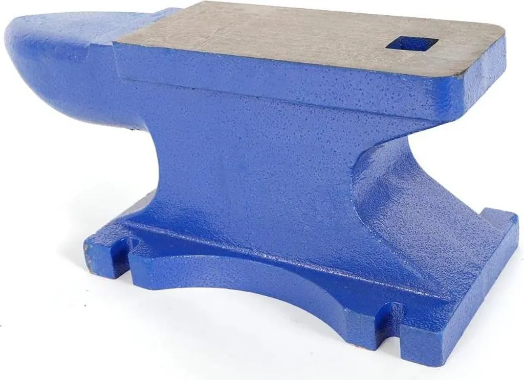 Enclume robuste 25 kg en fonte bleue - Grande surface de frappe - 3