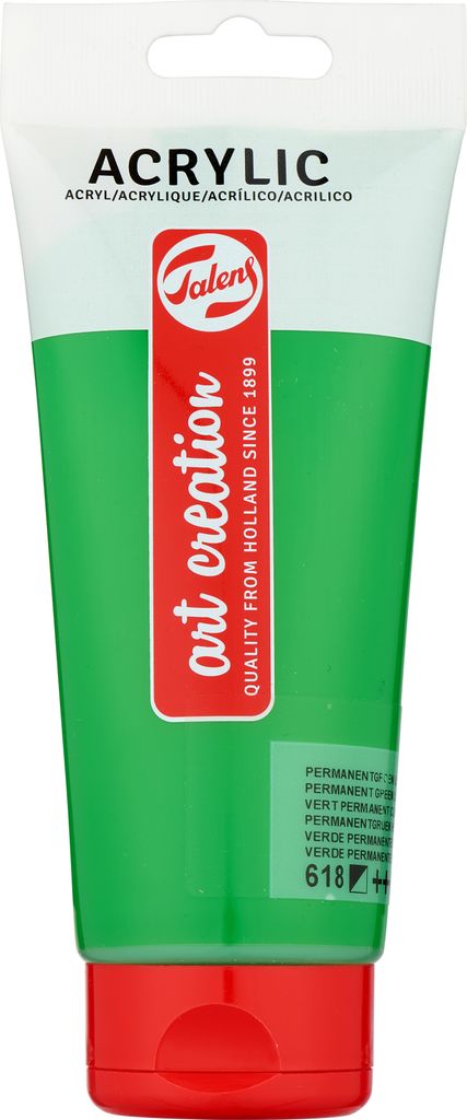 Talens Art Creation Acrylfarbe Tube 200 ml Permanentgrün Hell 618