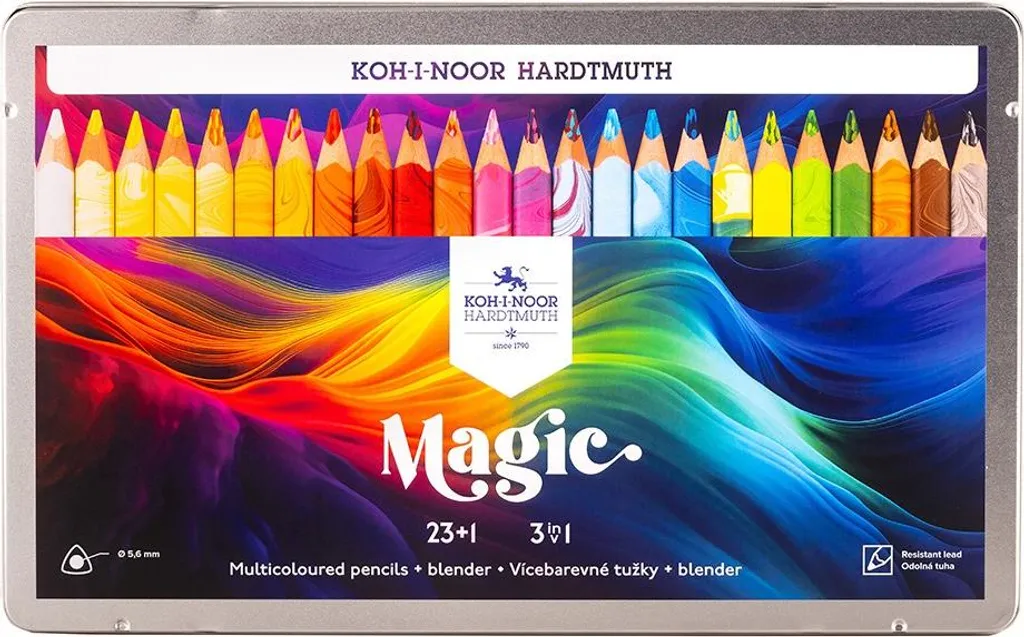 Crayons de couleur pour dégradés faciles Koh-i-noor MAGIC 3408 bois