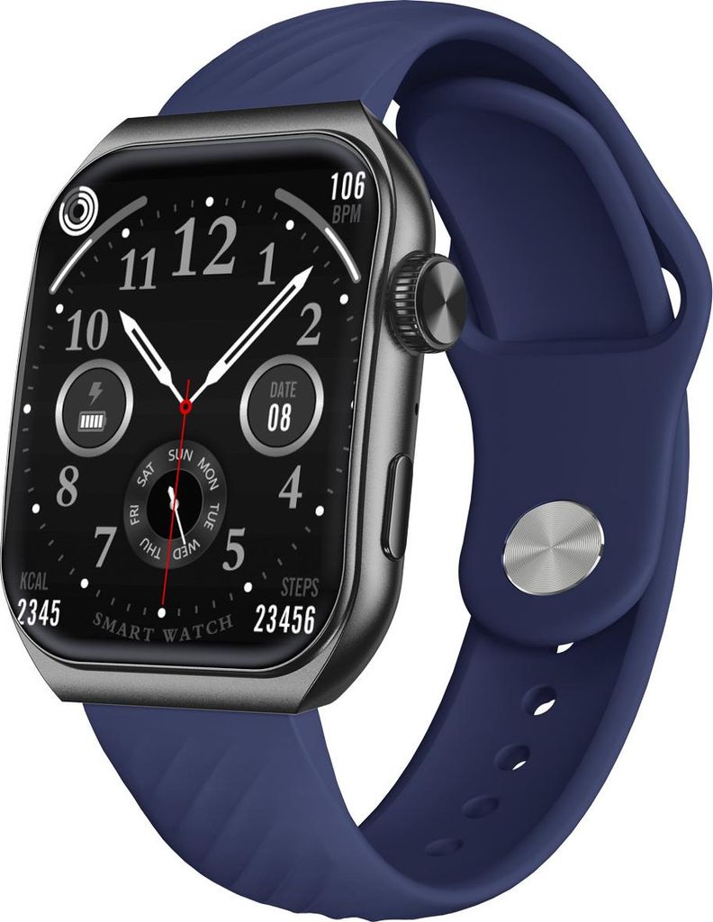 Trevi Smartwatch T-FIT 400 C Nero, Display AMOLED 1.96", Chiamate, Cardio, IP67