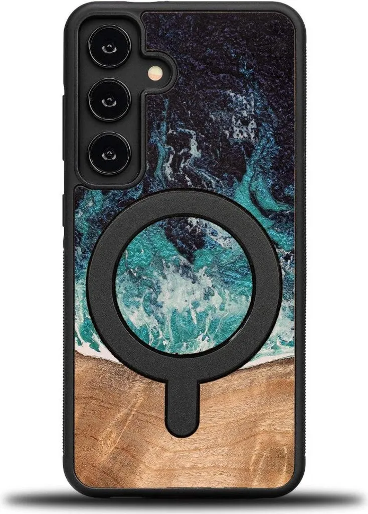 Custodia Legno e Resina S24 Bewood Dream Island - MagSafe Ready