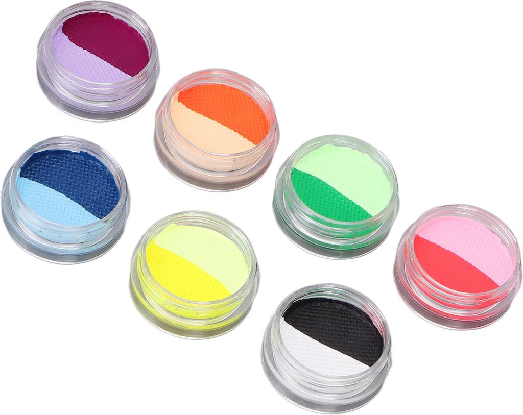 7pcs Face Body Paint Palette Professionelle Kosmetik Malerei Platte für Halloween Cosplay Kostüme Parteien für Kinder