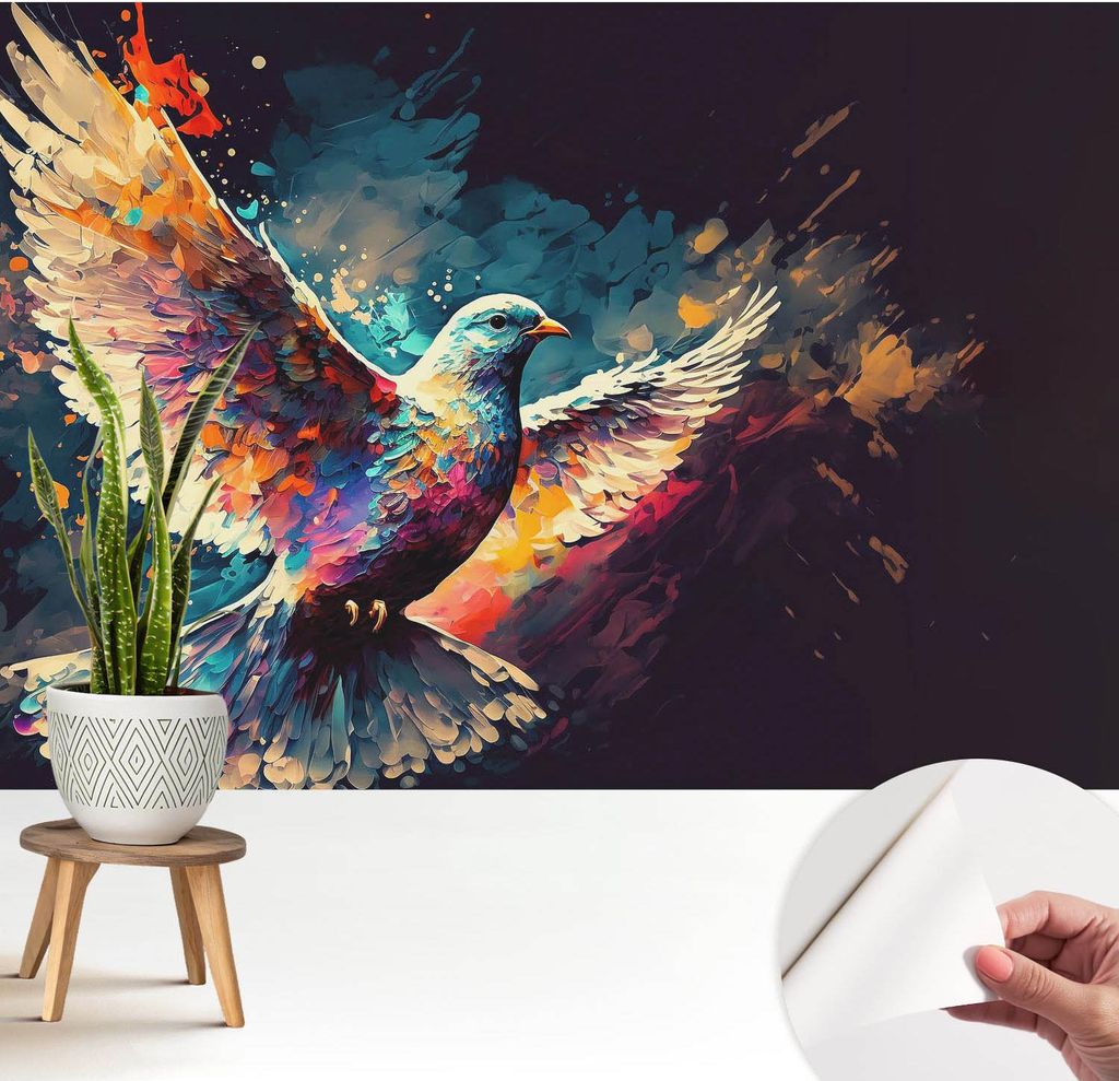 Fototapete selbstklebend - 208x146 cm - Tapete - Wandtapete - Wandbilder - Klebefolie - Dekofolie - Tapete Folie - Wand - Dekoration - Wohnzimmer -...