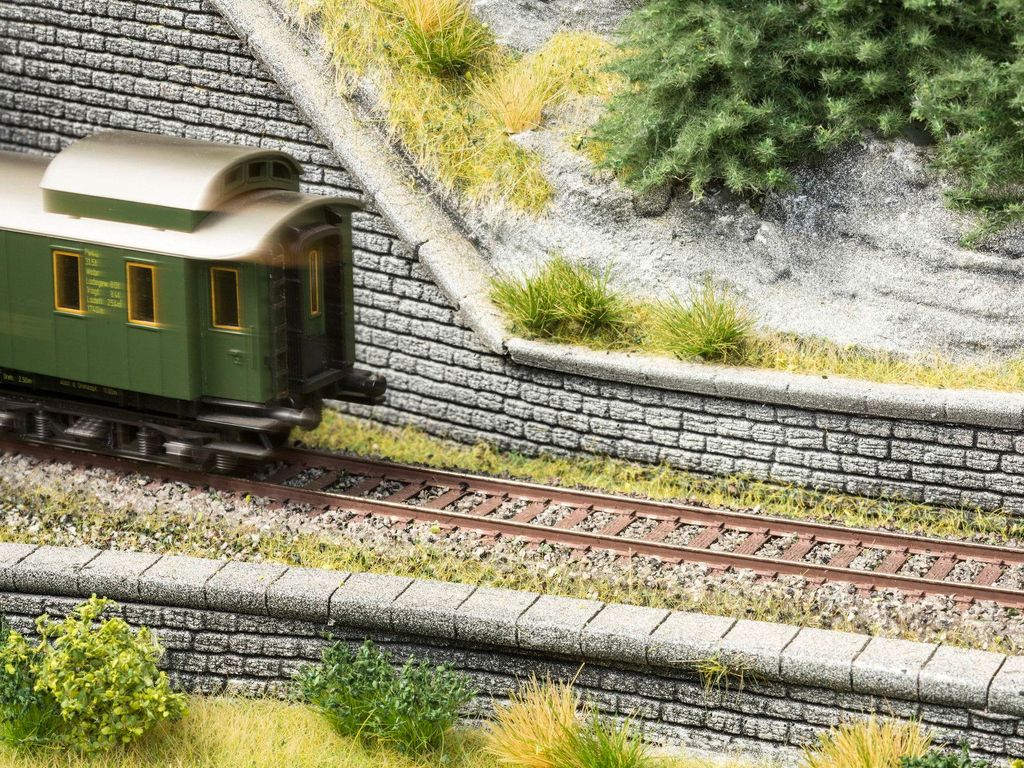 NOCH 14236 - H0 Mauerabschlusskanten, 5 Stück - Neu Produktbild 