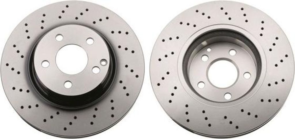 2x TRW Bremsscheibe DF6477 passend für MERCEDES-BENZ SL (R230) 64 4mm 312mm